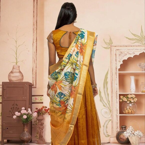 EthnoChic Brown Lehenga for Festive Elegance | Muvvas Boutique - Picture 4 of 4